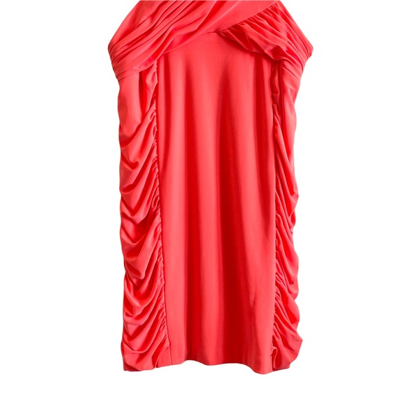 HAILEY LOGAN BY ADRIANNE PAPELL PINK CUT OUT BODYCON MINI DRESS - Picture 5 of 15